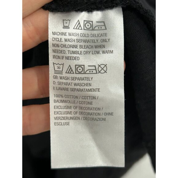 Peace Love World Black Tiered Smocked Waist Dress Sz M Cotton Whimsigoth - Picture 8 of 12